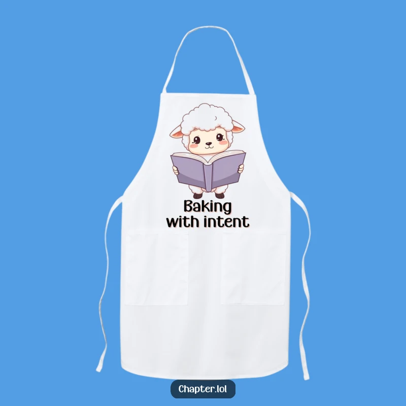 Funny Sheep Scholar Apron: Cook Up Stories with Focus, Great Funny Gift