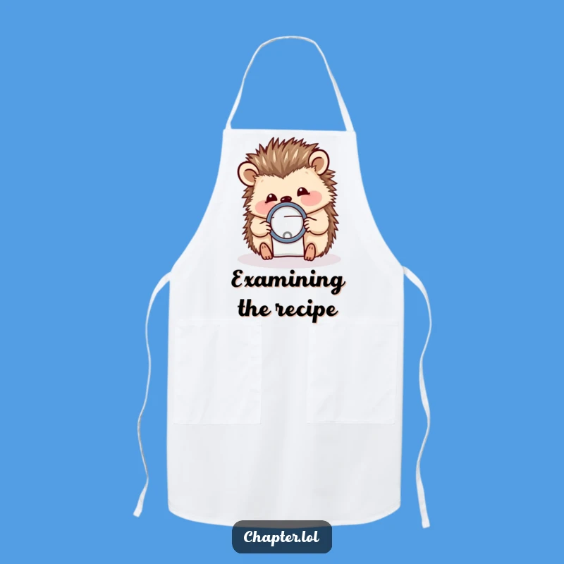 Funny Hedgehog Apron - Culinary Detail Chef