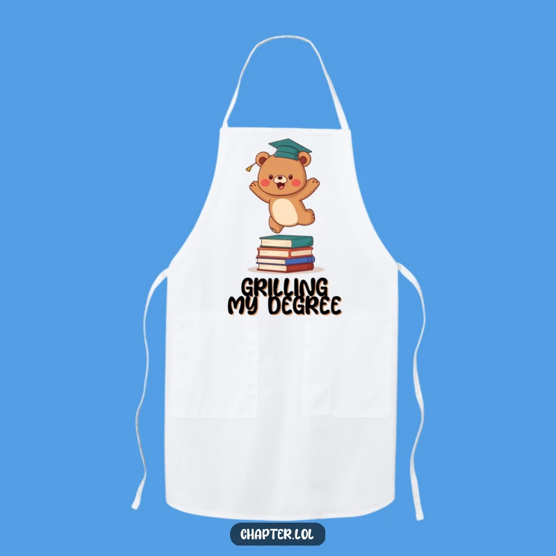 Funny Bear Graduate Apron: Cook Up Success with Energy, Great Funny Gift