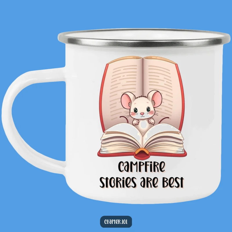 Funny Mouse Camping Mug - Literary Adventure Drinkware