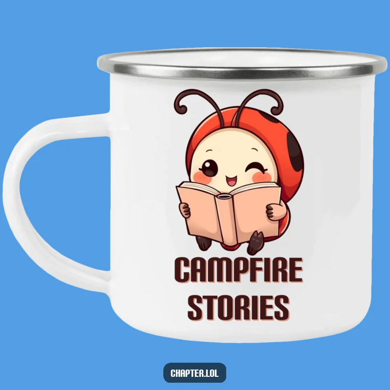 Funny Ladybug Adventure Mug: Hilarious Camp Coffee for Readers!