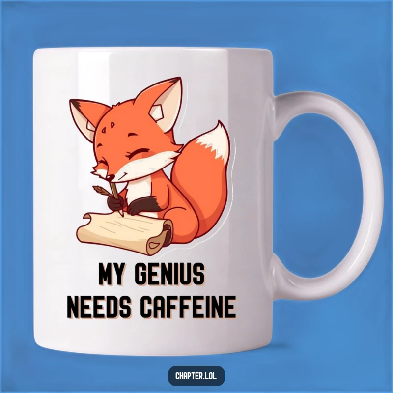 Funny Fox Scribe Mug: Hilarious Writer Gift for the Enthusiastic Scrabbler