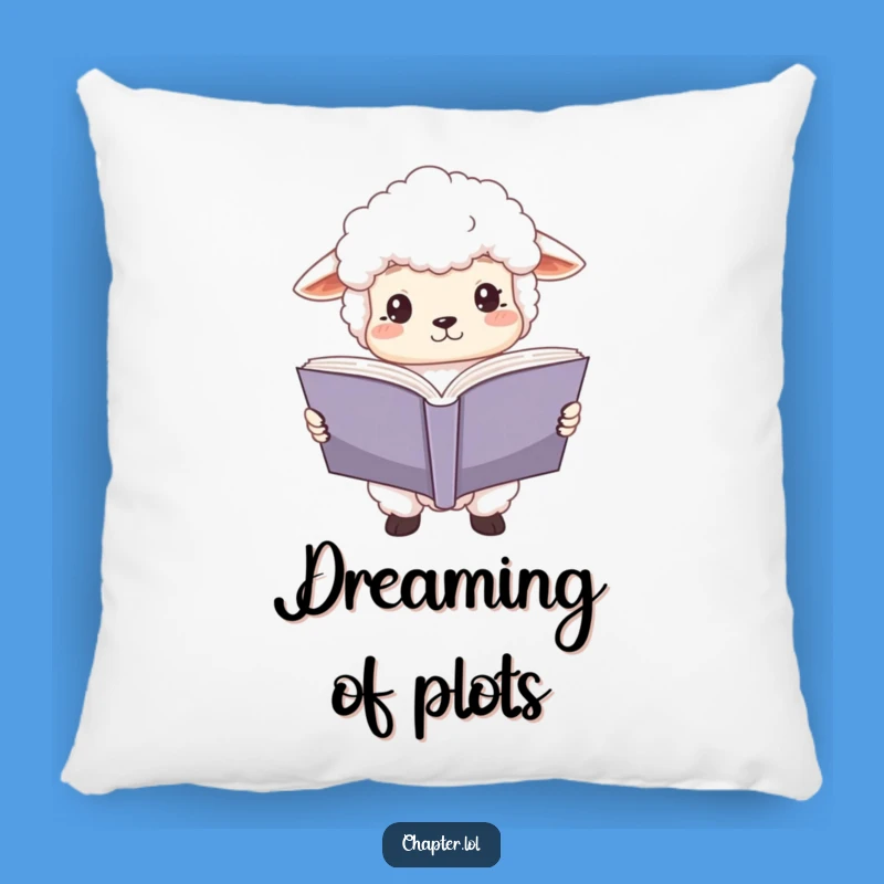 Funny Sheep Reader Pillow: Cozy Comfort and Literary Focus, Perfect Funny Gift