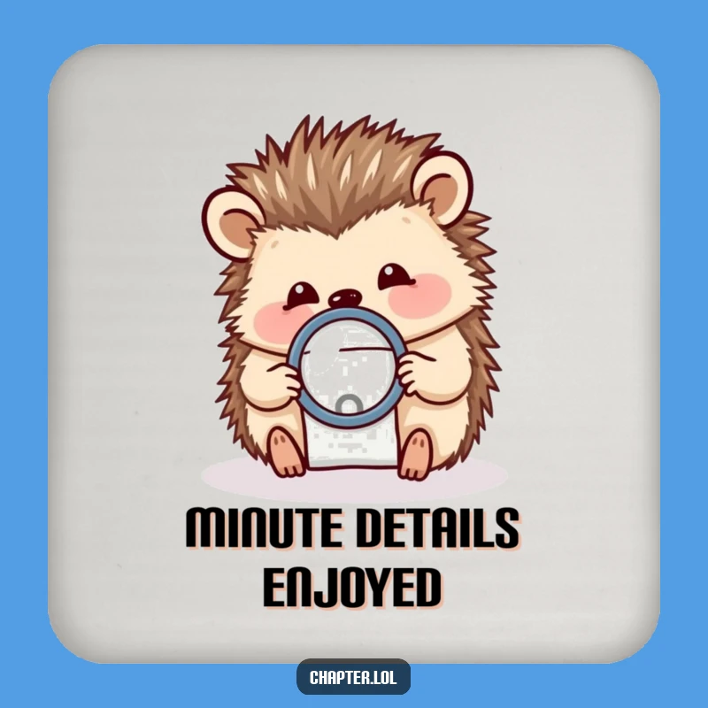 Funny Hedgehog Coaster - Protective Detail Decor