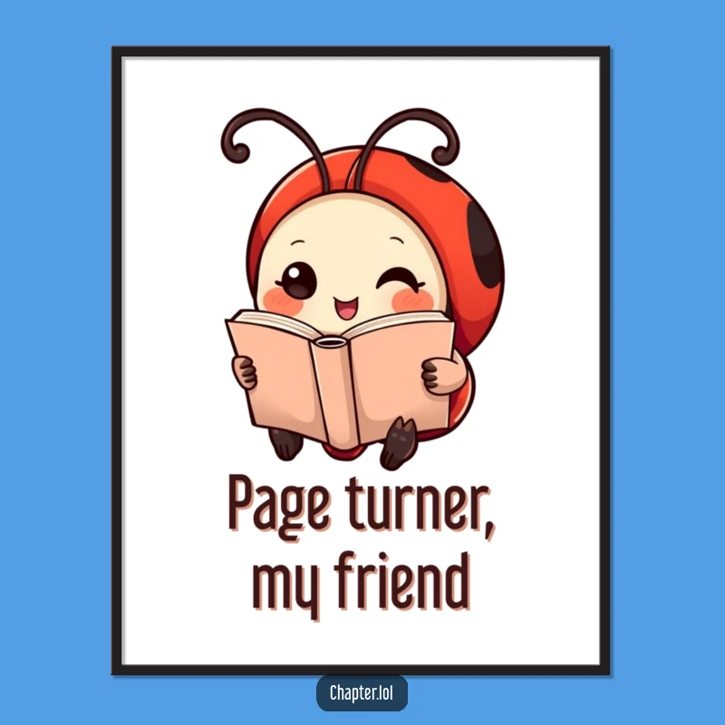 Free Printable Ladybug Wall Art: Whimsical Bookworm Decor Downloadable