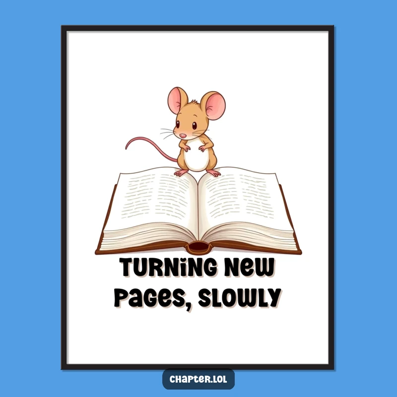 Free Printable Mouse Wall Art: Determined Explorer Decor Downloadable