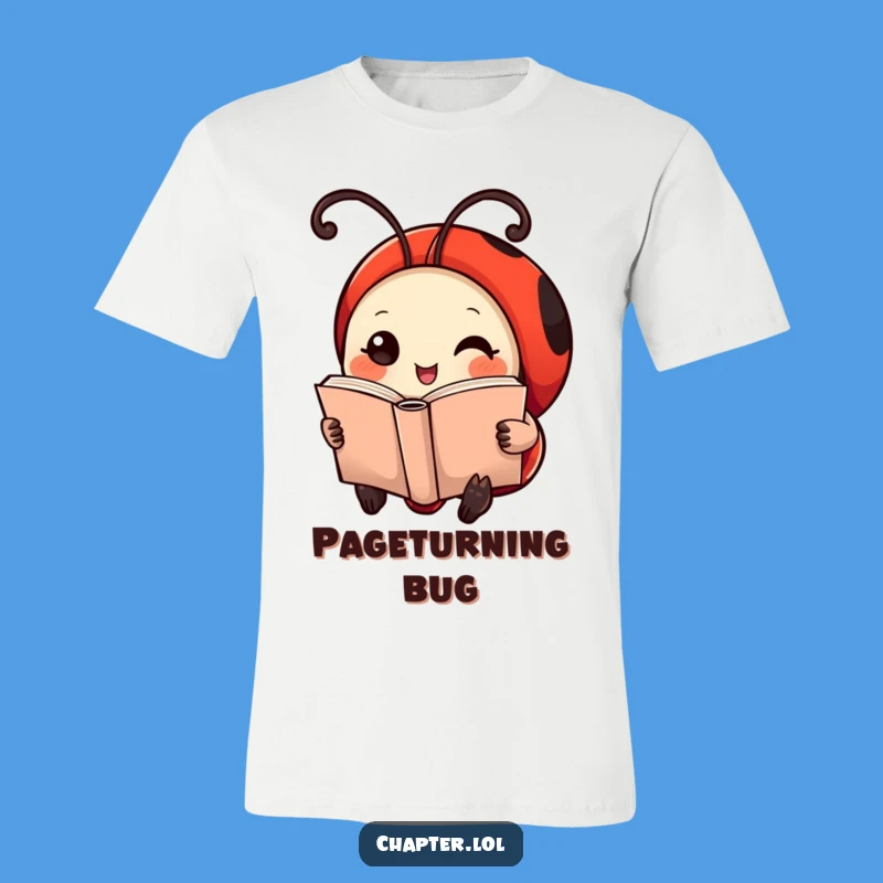 Funny Ladybug Bookmark Tee: Adorable & Hilarious Shirt for Avid Readers!