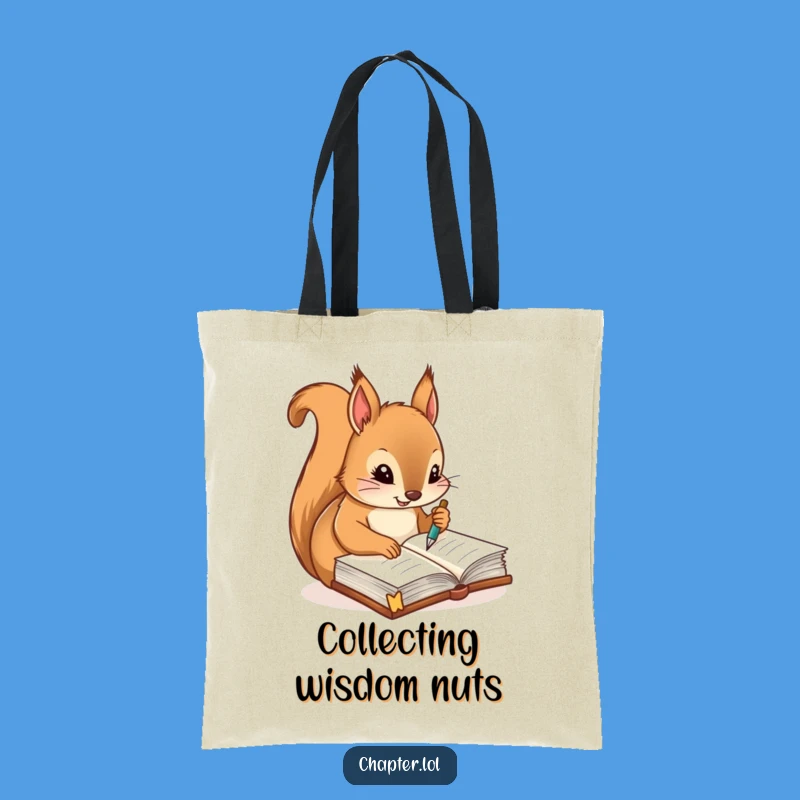 Funny Squirrel Tote Bag - Diligent Organizer