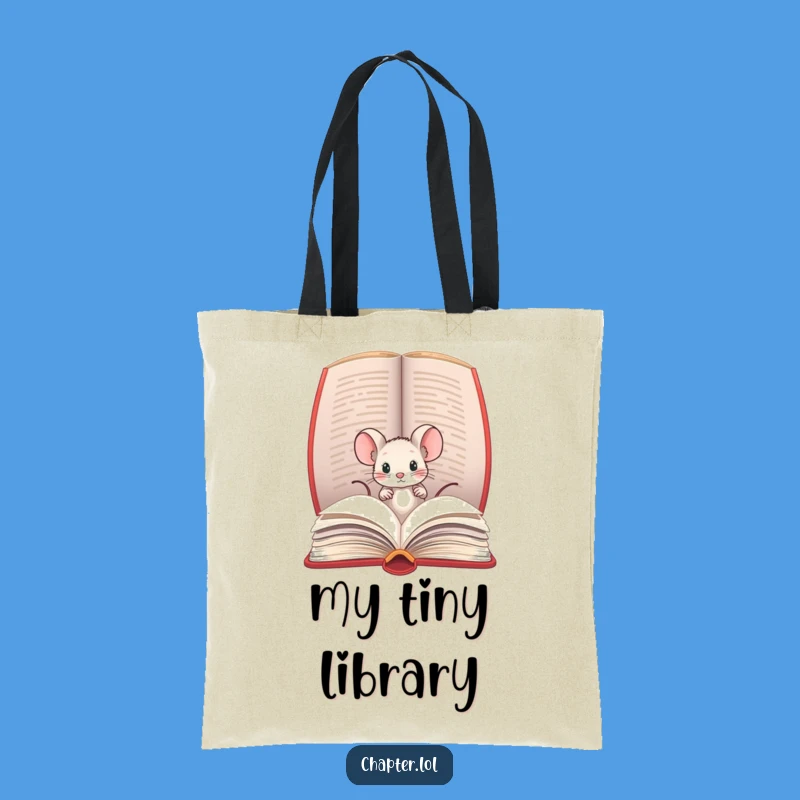 Funny Mouse Tote Bag - Literary Accessory